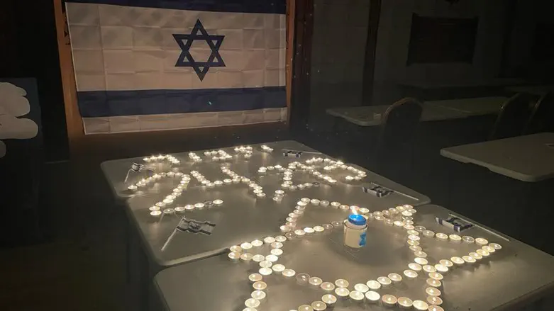 חלק ממיצג הזיכרון של הקהילה