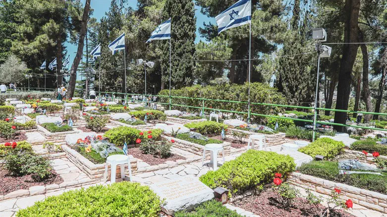 הר הרצל ביום הזיכרון