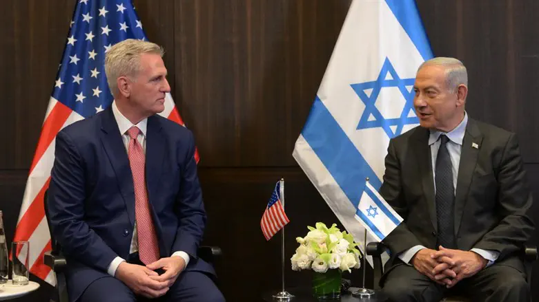 Kevin McCarthy meets with Israeli Prime Minister Benjamin Netanyahu