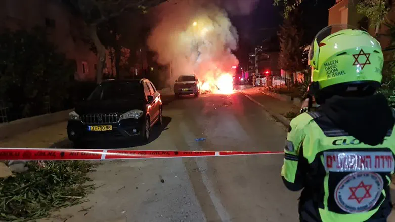 Scene of the incident in Kiryat Bialik