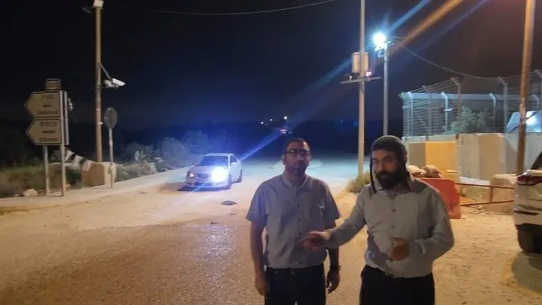 ח"כ סוכות בזירת הפיגוע