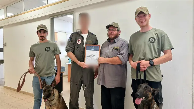 The award ceremony at Hatzerim Air Base