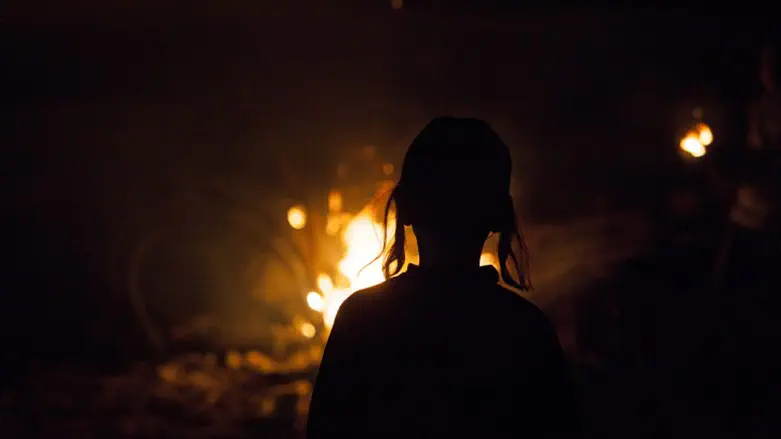 Lag Ba'omer bonfire