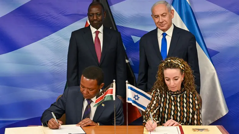 נחתמו הצהרות כוונות משותפות לישראל ולקניה