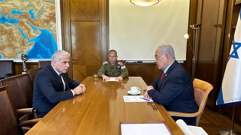 נתניהו ולפיד נפגשו