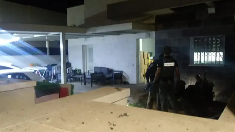 rocket strike in Sderot