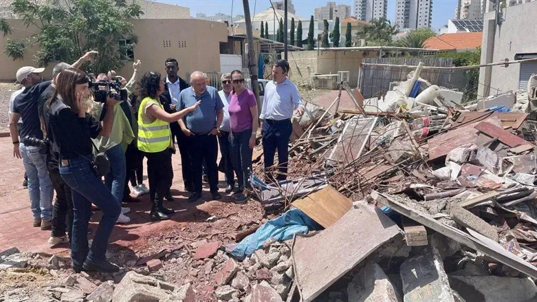 ליברמן בסיור בדרום