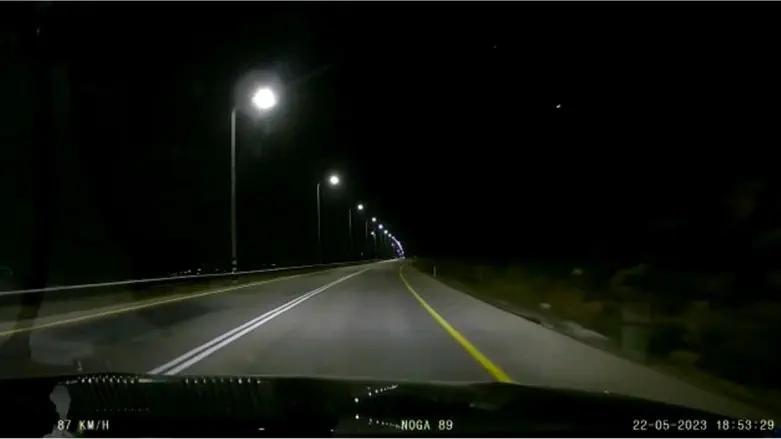 Кадр из видео, запечатлевший обстрел в Самарии