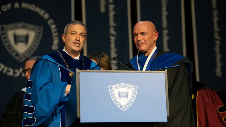 נשיא ישיבה יוניברסיטי ד"ר ארי ברמן עם ד"ר דני גולד