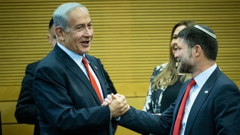 רה"מ נתניהו ושר האוצר סמוטריץ'