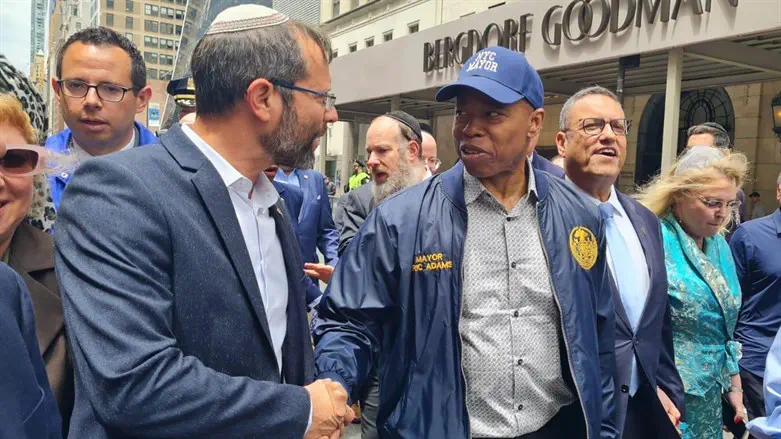 Israel Gantz and Eric Adams