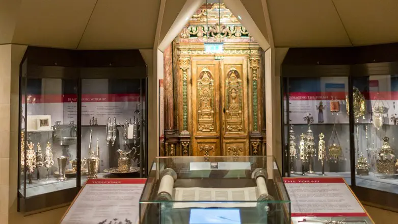 The Judaica room at the London Jewish Museum shows some of its 40,000 or so Jewish objects