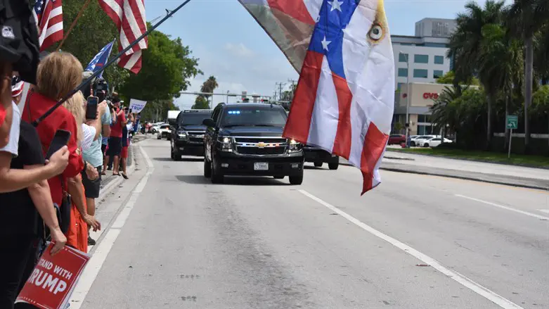 השיירה של טראמפ במיאמי