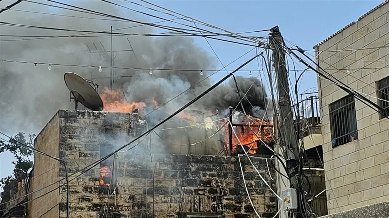 השריפה בשכונת ואדי ג'וז
