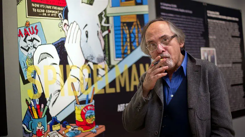 US comic book artist Art Spiegelman poses in Paris prior to the private viewing