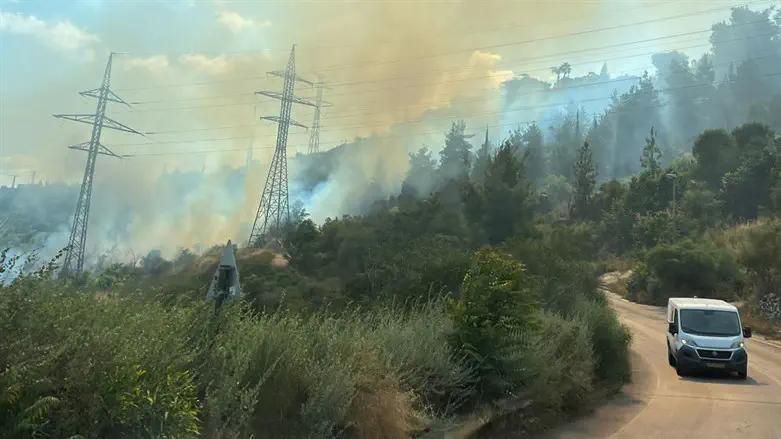 הדליקה סמוך למבשרת