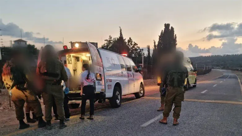ambulance at scene of ramming attack