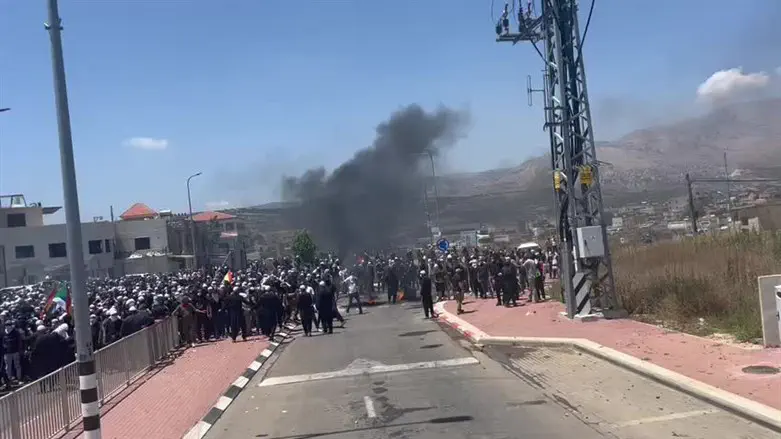 Druze protest in the Golan Heights