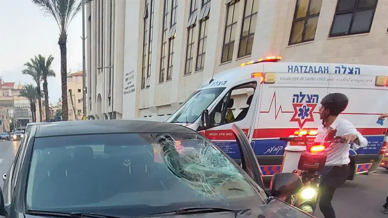 זירת התאונה בבני ברק