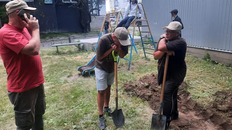 the archaological work