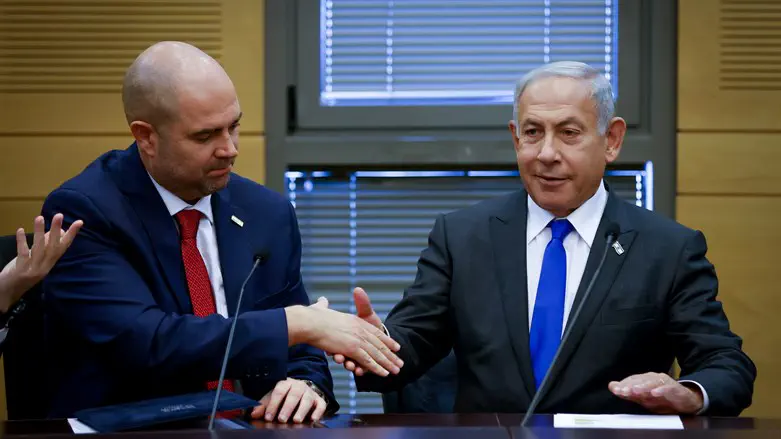 בנימין נתניהו ואמיר אוחנה