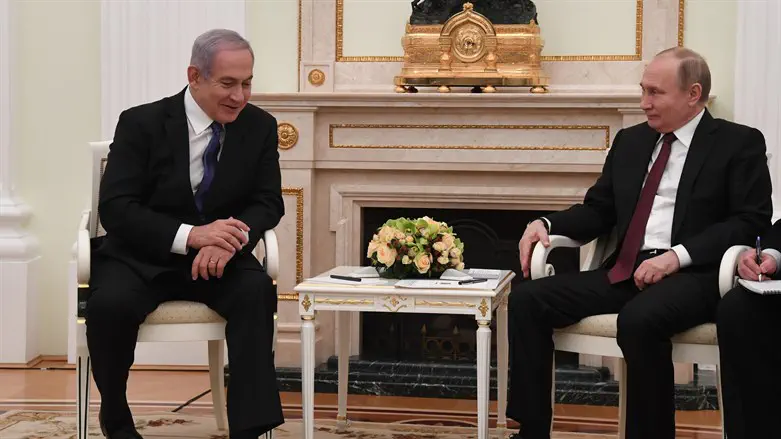 Биньямин Нетаньяху и Владимир Путин