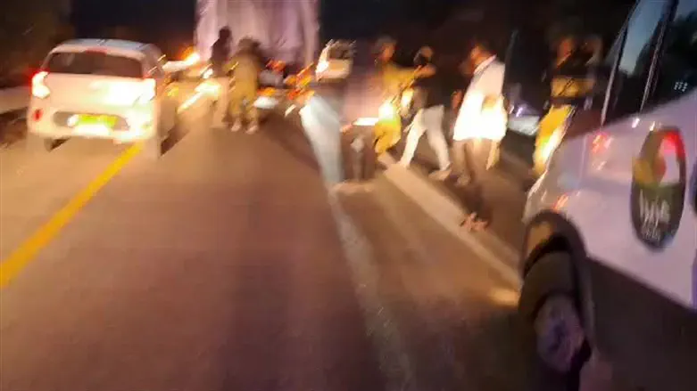 На месте нападения в Самарии