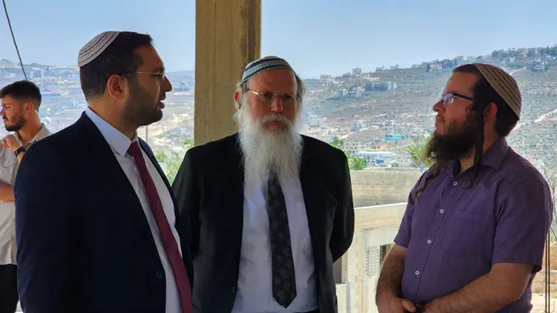 וסרלאוף בביקור בישיבת שבי שומרון