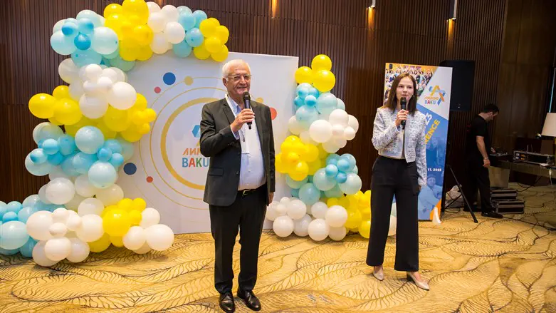 Limmud FSU Founder Chaim Chesler, left, and Natasha Chechik, the executive director