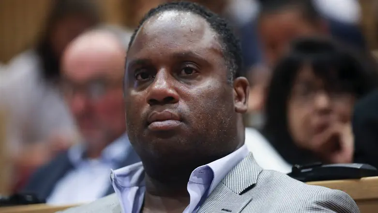 Jesse Jackson's son, Jonathan Jackson, attends an international conference