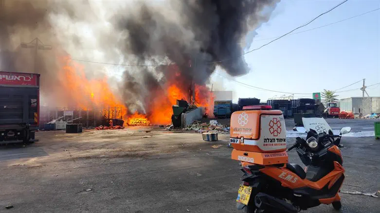 השריפה בשוק הסיטונאי