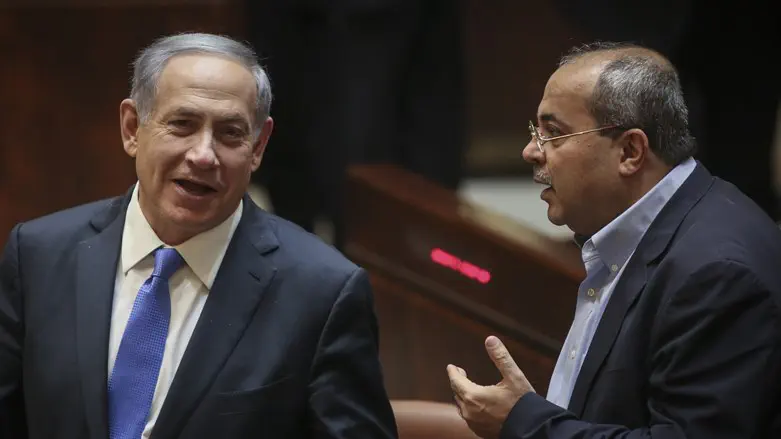 Биньямин Нетаньяху и Ахмад Тиби