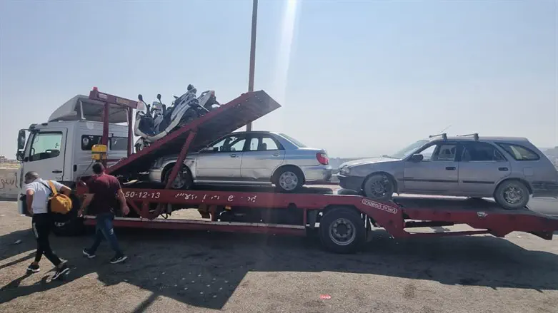 Cars seized during the operation