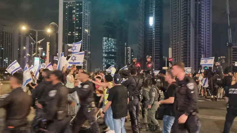 Protests this evening