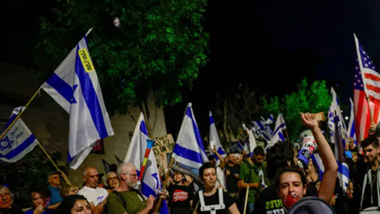 protest near embassy