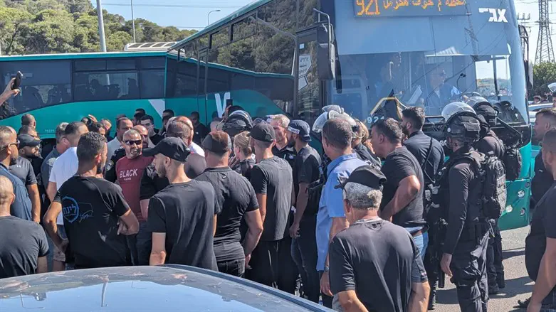 Protest at Fureidis intersection