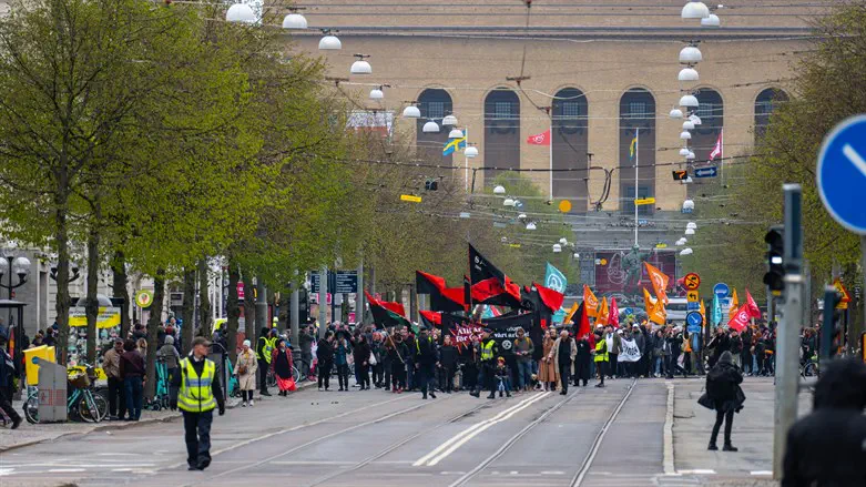 Protest in Sweden (illustrative)