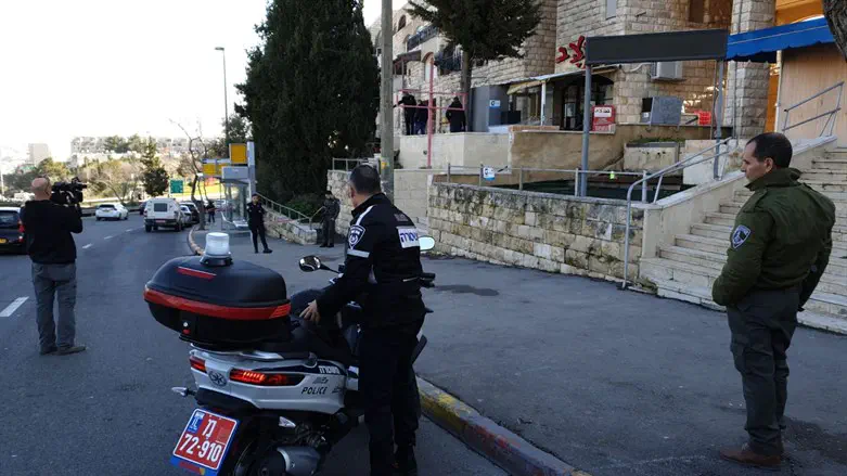 Scene of a stabbing attack (illustrative)