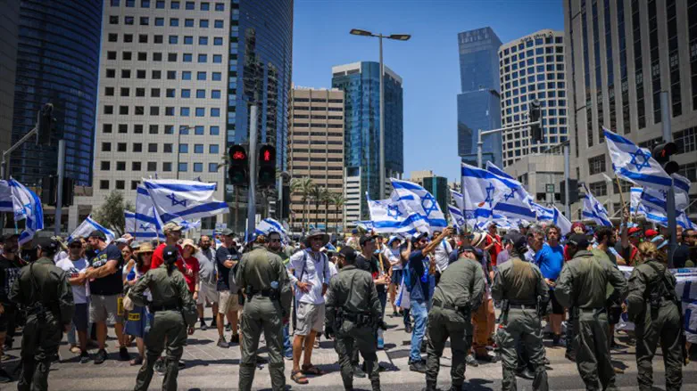 Демонстрация в Рамат-Гане