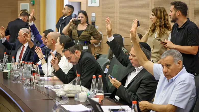 Knesset comittee meeting 