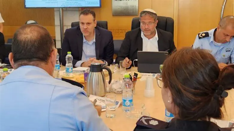 השר זוהר ובן גביר בדיון היום