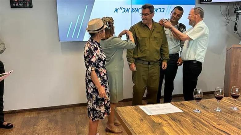 שר-שלום ג'רבי בקבלת הדרגה