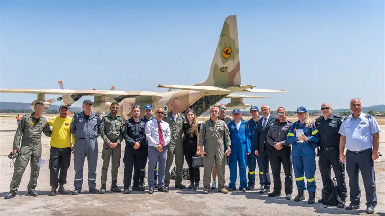 The Israeli aid delegation