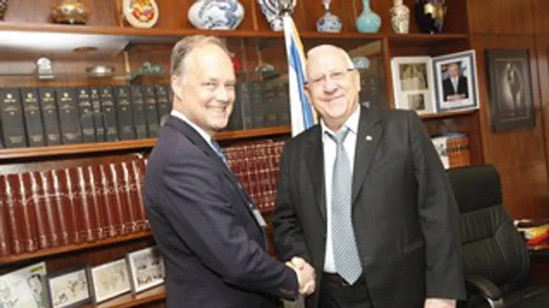 ריבלין ושגריר  ארה"ב היוצא