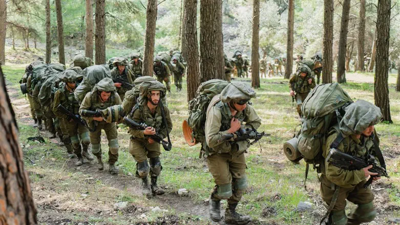 Бойцы на учениях