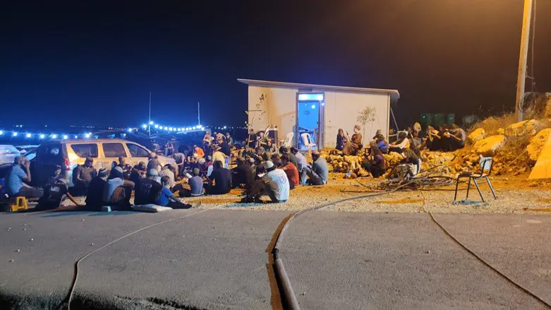 אחת מנקודות ההתיישבות, אמש