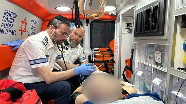 ח"כ בוסו באמבולנס