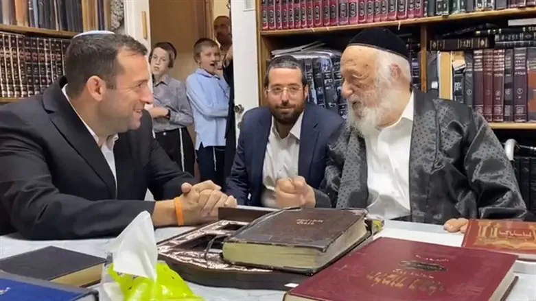 יוסי דגן עם הרב פוברסקי