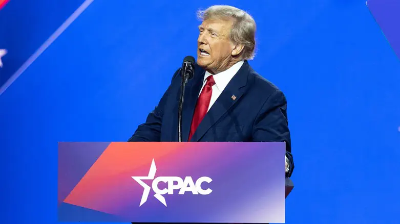 Donald J. Trump speaks at the CPAC Washington, DC conference in Maryland, March 4, 2023.