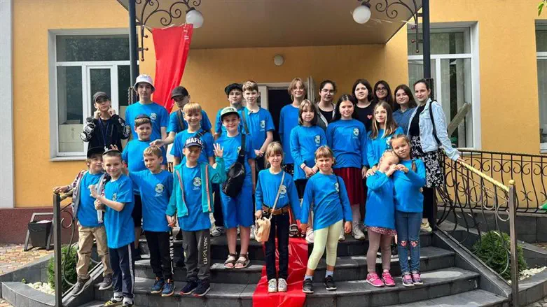 הילדים המשתתפים באחת הקייטנות